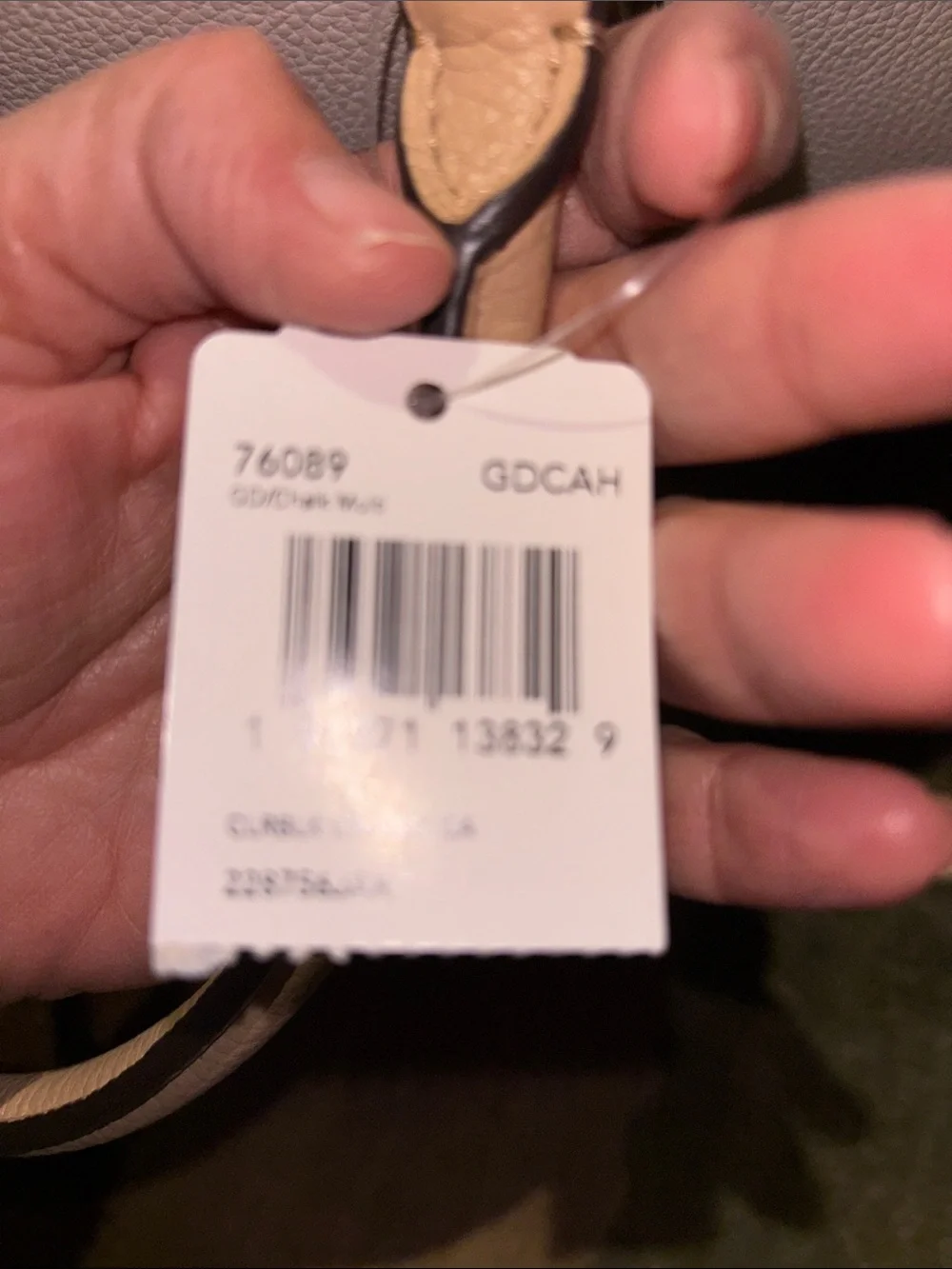 Coach Two-Tone Pebble Leather Satchel in Light Pink and Beige